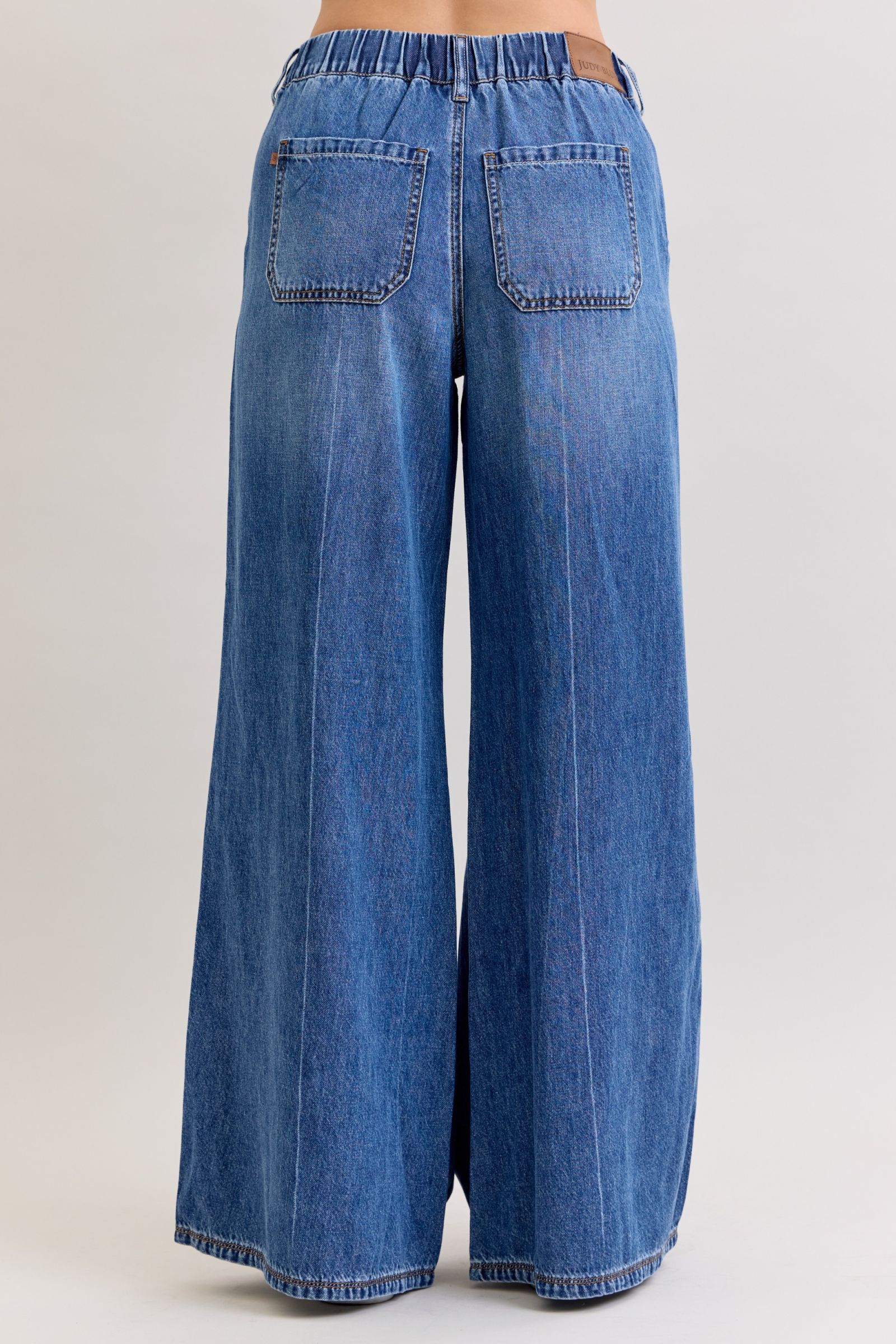 JUDY BLUE Palazzo Featherweight Rigid Elastic Jeans