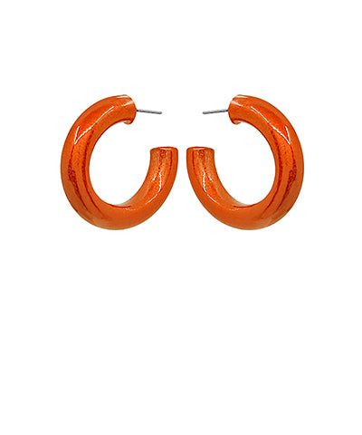 Metallic Hoop- Orange