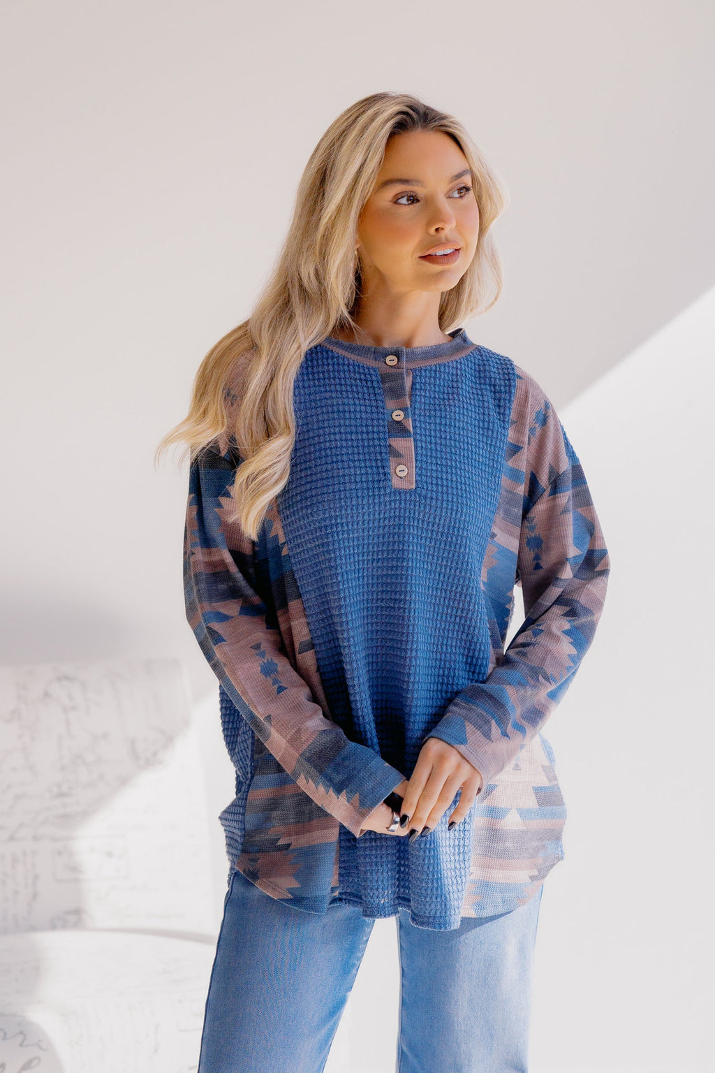 Aztec Waves Long Sleeve