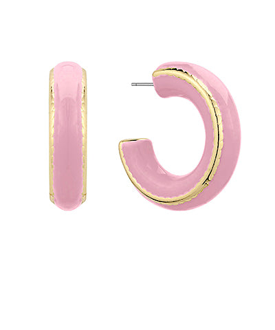 Acrylic Hoop- Hot Pink