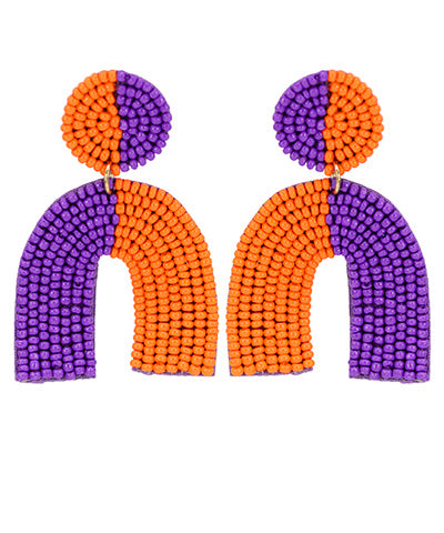 Orange/Purple Earrings