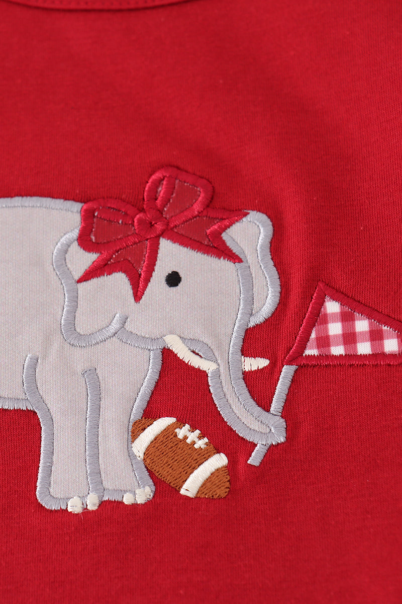 Alabama roll tide elephant applique ruffle bloomer set