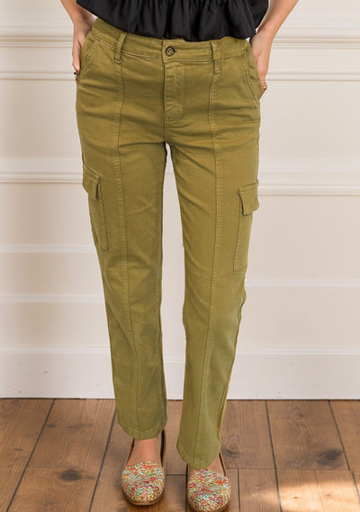 Matcha Babe - Judy Blue Cargo Jeans - boutique-ready denim, available for wholesale drop shipping from the USA.